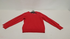 £400 MIN RETAIL VALUE OF CHILDREN'S JUMPERS IN RED IN VARIOUS SIZES IN 4 BOXES