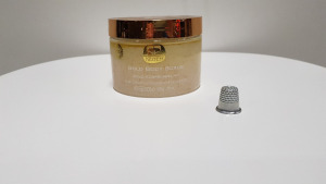 6 X BRAND NEW KEDEM 24K 500G GOLD BODY SCRUB WITH DEAD SEA MINERALS AND NATURAL OILS.