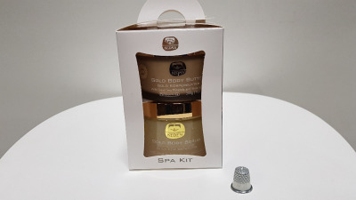 6 X BRAND NEW BOXED KEDMA SPA KIT CONTAINING 200G GOLD BODY BUTTER WITH DEAD SEA MINERALS AND SHEA BUTTER AND 500G GOLD BODY SCRUB WITH DEAD SEA MINERALS AND NATURAL OILS. TRRP $1,440.00