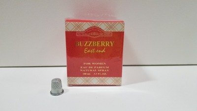 48 X BRAND NEW BOXED DESIGNER FRENCH COLLECTION BUZZBERRY EAST END FOR WOMEN EAU DE PARFUM - IN ONE BOX