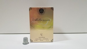 36 X BRAND NEW BOXED DESIGNER FRENCH COLLECTION 100ML MILLIONAIRE POUR FEMME EAU DE PARFUM - IN ONE BOX