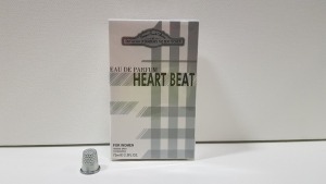 48 X BRAND NEW BOXED DESIGNER FRENCH COLLECTION 75ML HEART BEAT FOR WOMEN EAU DE PARFUM - IN ONE BOX