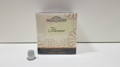 48 X BRAND NEW BOXED DESIGNER FRENCH COLLECTION 85ML FLOWER EAU DE PARFUM NATURAL SPRAY - IN ONE BOX