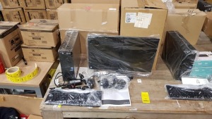 COMPUTER LOT CONTAINING ACER ASPIRE XC-704 SYSTEM UNIT, 8OC MONITOR, USER MANUAL, KEYBOARD, MOUSE, ALL WIRES- BOXES INCLUDED (PLEASE NOT THIS ITEM IS RETURNED)