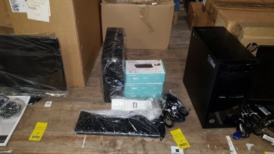 COMPUTER LOT CONTAINING ACER ASPIRE XC704, 3 X GOODMANS WIFI AUDIO ADAPTER MODULE, KEYBOARD, MOUSE, ALL WIRES- BOXES INCLUDED (PLEASE NOT THIS ITEM IS RETURNED)