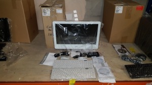 COMPUTER LOT CONTAINING CELLO ALL IN ONE PC, 2 X KEYBOARDS, 2 X CELLO WIRELESS OPTICAL MOUSE, USER MANUAL, ALL WIRES- BOXES INCLUDED (PLEASE NOT THIS ITEM IS RETURNED)