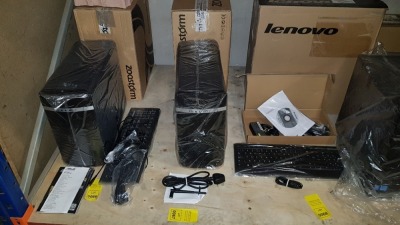 COMPUTER LOT CONTAINING ASUS ZOOSTORM MODEL 7200-0225/A, ALL WIRES - BOXES INCLUDED (PLEASE NOT THIS ITEM IS RETURNED)