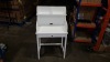 4 X BRAND NEW WHITE HALLWAY CONSOLE TABLE - TOP STANDS AND DRAW IN 3 BOXES AND 1 SAMPLE PRE BUILT