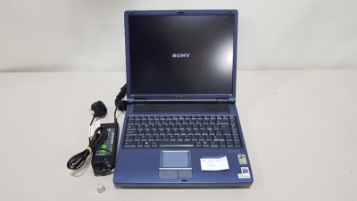 SONY FR10S LAPTOP NO O/S INCLUDES CHARGER