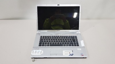 SONY FW315 LAPTOP NO CHARGER INCLUDED