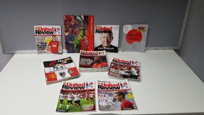 COMPLETE COLLECTION OF MANCHESTER UNITED HOME GAME PROGRAMMES FROM THE 2012/13 SEASON. FROM ISSUE 1 - 28. TO ALSO INCLUDE SIR ALEX FERGUSON CBE TRIBUTE PROGRAMME IN NEAR MINT CONDITION (PREMIER LEAGUE CHAMPIONS)