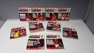 COMPLETE COLLECTION OF MANCHESTER UNITED HOME GAME PROGRAMMES FROM THE 2009/10 SEASON. FROM ISSUE 1 - 29 IN N/M CONDITION