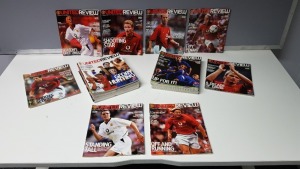 COMPLETE COLLECTION OF MANCHESTER UNITED HOME GAME PROGRAMMES FROM THE 2002/03 SEASON. FROM ISSUE 1 - 33 IN N/M CONDITION (PREMIER LEAGUE CHAMPIONS)