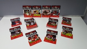 COMPLETE COLLECTION OF MANCHESTER UNITED HOME GAME PROGRAMMES FROM THE 2001/02 SEASON. FROM ISSUE 1 - 27 IN N/M CONDITION
