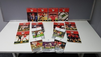 COMPLETE COLLECTION OF MANCHESTER UNITED HOME GAME PROGRAMMES FROM THE 1998/1999 SEASON. FROM ISSUE 1 - 26 IN NEAR MINT CONDITION (TREBLE WINNING SEASON)