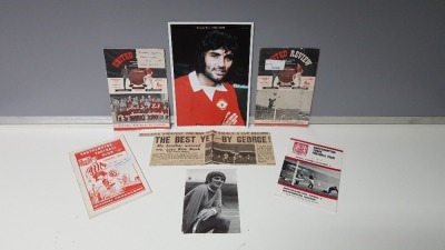 4 X ORIGINAL PROGRAMMES HONOURING GEORGE BEST TO INCLUDE - 1 X (MAN UTD VS WEST BROM 14TH SEPT 1963 WITH TOKEN GB DEBUT) 1 X MAN UTD VS BURNLEY 28TH DEC 1963-64 GB FIRST GOAL FOR UTD 1 X MAN UTD VS SOUTHAMPTON FA CUP 3RD ROUND SAT 4TH JAN 1964 - GB AWAY