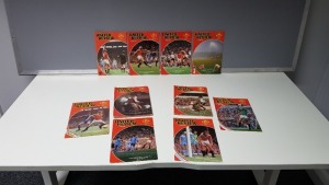 COMPLETE COLLECTION OF MANCHESTER UNITED HOME GAME PROGRAMMES FROM THE 1980/1981 SEASON. RANGING FROM ISSUE 1 - 25 IN VERY GOOD CONDITION (SOME HAVE TOKENS MISSING)