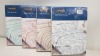 25 X ESSENTIAL COLOROLL DOUBLE DUVET SETS IN VARIOUS STYLES IE BLUE FLORAL, PINK FLORAL, BLUE STRIPED AND BEIGE WITH WHITE STRIPED BEDDING ALL INCLUDE 2 PILLOW CASES