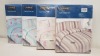 25 X ESSENTIAL COLOROLL SINGLE DUVET SETS IN VARIOUS STYLES IE BLUE WITH PINK FLOWER PRINT, WHITE WITH FLOWER PRINT, BLUE, WHITE AND PINK STRIPED/ SPOTTED BEDDING AND BEIGE AND CREAM STRIPED/ SPOTTED BEDDING ALL INCLUDE 1 PILLOW CASE