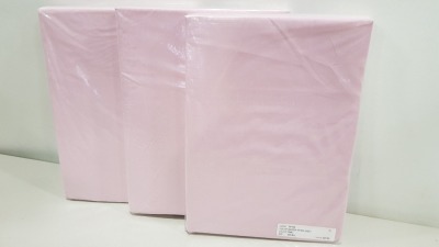 32 X BRAND NEW DOUBLE DEEP FITTED SHEETS IN PINK