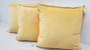 10 X BRAND NEW TESCO VELOUR CUSHION OCHRE