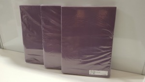 55 X BRAND NEW DEEP FITTED SHEETS IN VARIOUS STYLES AND SIZES IE LILAC SUPER KING, SINGLE PINK AND DOUBLE PINK ETC