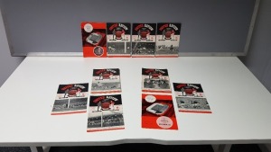 COMPLETE COLLECTION OF MANCHESTER UNITED HOME GAME PROGRAMMES FROM THE 1965/1966 SEASON. RANGING FROM ISSUE 1 - 28 IN VERY GOOD CONDITION (ALL WITH TOKENS)