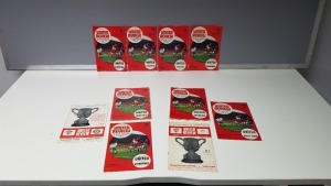 COMPLETE COLLECTION OF MANCHESTER UNITED HOME GAME PROGRAMMES FROM THE 1969/1970 SEASON. RANGING FROM ISSUE 1 - 28 IN VERY GOOD CONDITION (ALL WITH TOKENS)