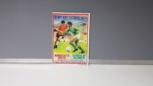 1 X ORIGINAL (SIR MATT BUSBY) TESTIMONIAL PROGRAMME - MANCHESTER UNITED VS REPUBLIC OF IRELAND X1 - SUNDAY 11TH AUGUST 1991 IN NEAR MINT CONDITION