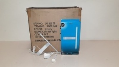 32 X BRAND NEW BOXED SMARTWARES LED SILVERY TOP CABINET LIGHT - PROD CODE 10.900.60 (TOTAL RRP £960.00) - IN ONE BOX