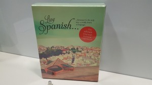 25 X BRAND NEW LIVE SPANISH BOX SET THE ULTIMATE LANGUAGE LEARNING EXPERIENCE TOTAL RRP £500 TOTAL - IN 5 BOXES