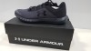 5 X BRAND NEW UNDER ARMOUR MOJO TRAINERS IN BLACK AND GREY SIZE 7.5UK - RRP £38pp