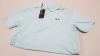 10 X BRAND NEW UNDER ARMOUR ENAMEL BLUE (GOLF) PERFORM POLOS SIZE MEDIUM -RRP £34.99pp