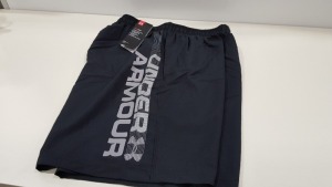 10 X BRAND NEW UNDER ARMOUR BLACK HEATGEAR WOVEN GRAPH SHORTS SIZE SMALL - RRP £19.99