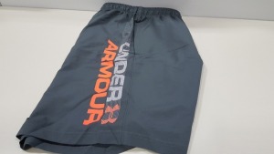 10 X BRAND NEW UNDER ARMOUR GREY HEATGEAR WOVEN GRAPH SHORTS SIZE EXTRA LARGE - RRP £19.99