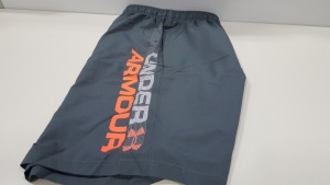 10 X BRAND NEW UNDER ARMOUR GREY HEATGEAR WOVEN GRAPH SHORTS SIZE EXTRA LARGE - RRP £19.99