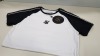 18 X BRAND NEW SIKSILK BLACK AND WHITE RAGLAN STRAIGHT HEM TAPE GYMTEE - SIZE XS