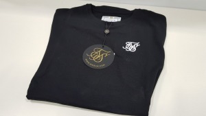 15 X BRAND NEW SIKSILK JET BLACK CORE BLACK GYMTEE IN SIZE SMALL