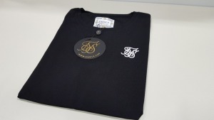 20 X BRAND NEW SIKSILK JET BLACK CORE BLACK GYMTEE IN SIZE EXTRA LARGE