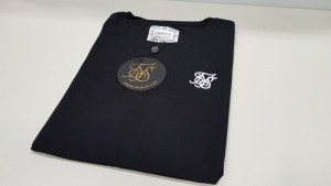 19 X BRAND NEW SIKSILK JET BLACK CORE BLACK GYMTEE IN SIZE EXTRA LARGE