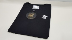 25 X BRAND NEW SIKSILK JET BLACK CORE BLACK GYMTEE IN SIZE SMALL