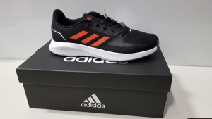 4 X BRAND NEW UNDER ARMOUR TRAINERS RUNFALCON 2.0K IN BLACK AND ORANGE SIZES 5.5UK