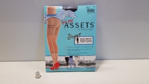 36 X BRAND NEW BOXED LOVE YOUR ASSETS BY SPANX HIGH-WAIST FOOTLESS SHAPER (SIZE 1 - 4'10 - 5'5) IN BLACK RRP $16.00 ( TOTAL $576.00)