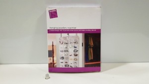 16 X BRAND NEW SENSIBLE HANGING 2-SIDED JEWELLERY ORGANSIER