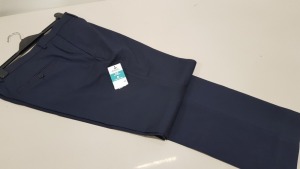 15 X BRAND NEW BURTONS MENSWEAR SLIM WITH STRECH NAVY PANTS IN SIZES 32R - 36R