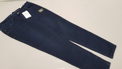 17 X BRAND NEW DOROTHY PERKINS DARCY BLUE/BLACK DENIM SKINNY ANKLE GRAZERS SIZE UK 14 REGULAR - RRP £25