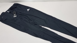 5 X BRAND NEW ADIDAS TAPERED TYPICAL FOOTBALL FIT PANTS, BLACK AND WHITE IN SIZE XXL