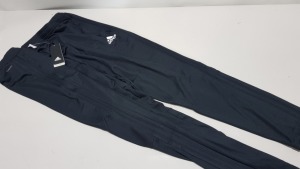 5 X BRAND NEW ADIDAS TAPERED TYPICAL FOOTBALL FIT PANTS, BLACK AND WHITE IN SIZE XXL