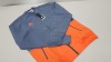 10 X BRAND NEW ADIDAS ONIX ORANGE AND GREY TRACKSUIT TOP SIZE MIEDIUM