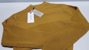 12 X BRAND NEW SELECTED SLHMELVIN HIGH NECK CHAI TEA COLOURED ORGANIC COTTON JUMPERS SIZE LARGE 1 BOX